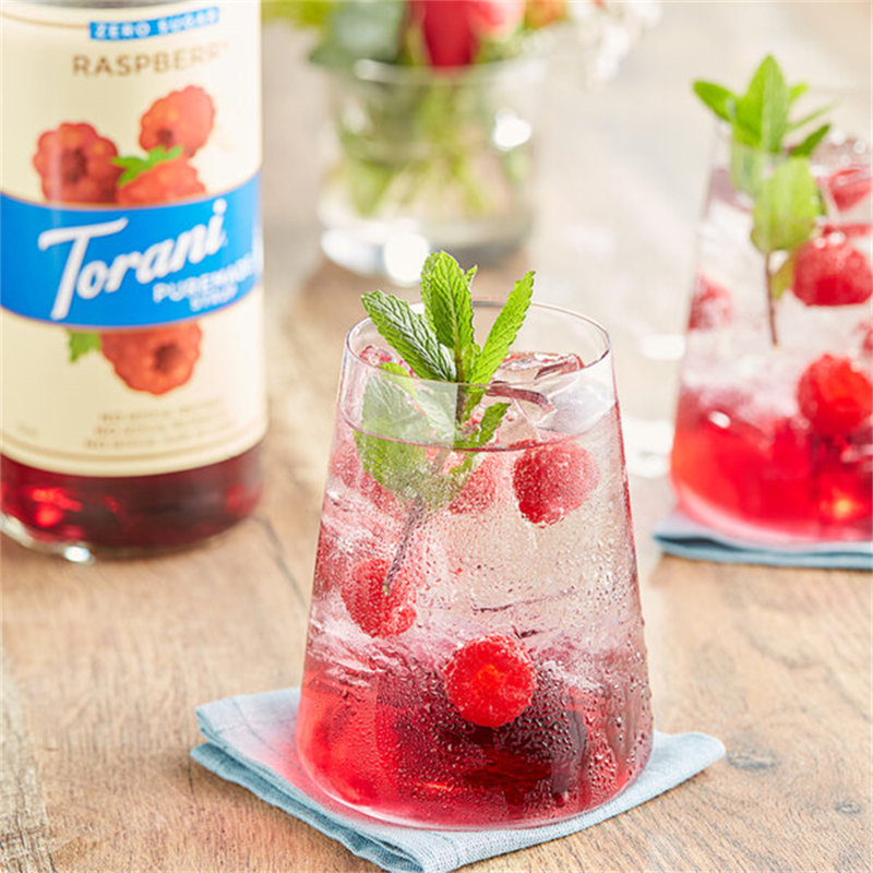 Sirop aromatisé à la framboise sans sucre fait maison Torani 750 ml WS-880602884