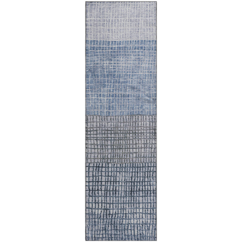 Premium Machine Washable Monnier AMF1831 Geometric Rug, Runner 2'3" x 7'6"