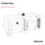 Armoire de rangement 60 po avec 4 grands compartiments en acrylique blanc 60 po - Buffet et vestibule-667755733