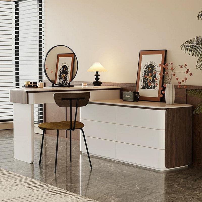 Makeup Vanity with Light mirror,8 drawers,Power Outlet