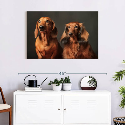 Couple de teckels Brampt