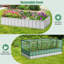 Lit de jardin surélevé galvanisé avec fenêtre à enroulement 69 "x 36" x 28 "Arlmont & Co.