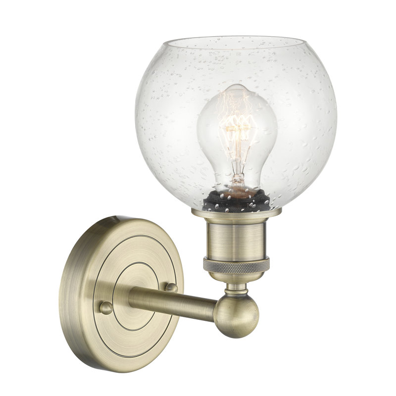 Cheboygan Armed Sconce, Seedy, Antique Brass