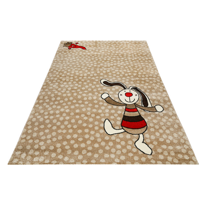 Rainbow Rabbit Hand Woven Area Rug, Rectangular 120 x 170cm