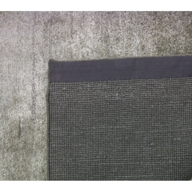 Tapis argent noué à la main de conception unique 7 pi 6 po x 10 pi 6 po
