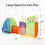 Tunnel de jeu intérieur / extérieur en polyester pour enfants 6,5 pi x 2,3 pi avec sac de transport