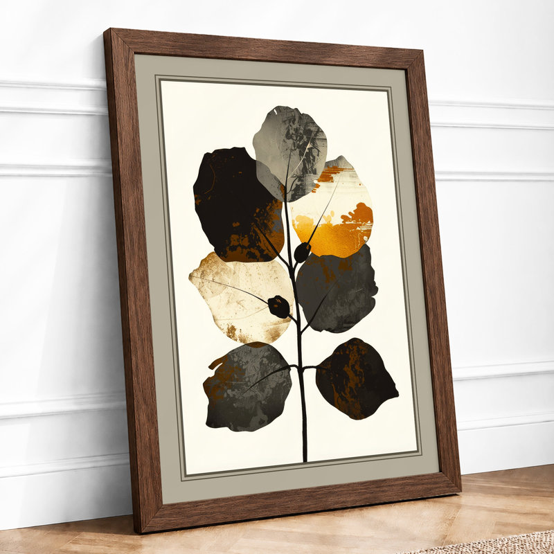 Pressed Study Botanical - Framed Print, Walnut, A4 - 29.7 x 21.0 cm
