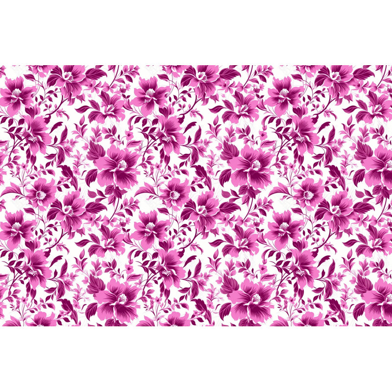 Machine Printed Comforter, King Comforter, Pink/White Floral