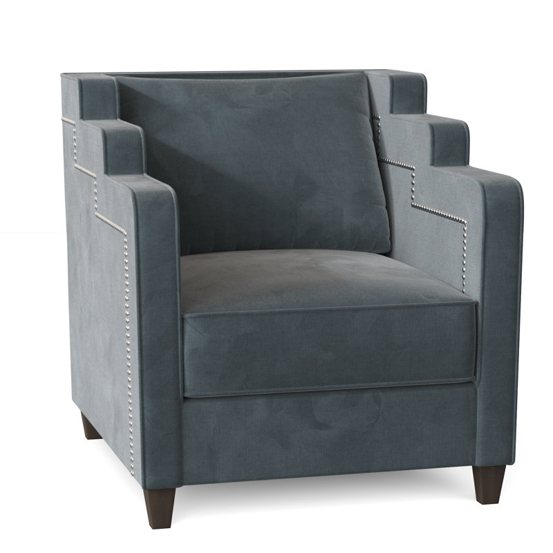 Abbey Armchair, Brown Mahogany, Grayfield Ash