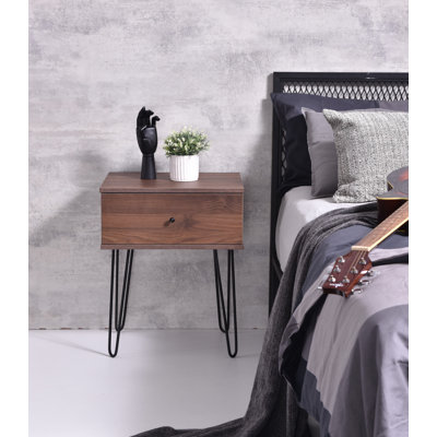 muir 50.2 cm W Bedside Table
