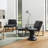 Buren Faux Leather Armchair with Ottoman-90988295