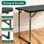 Table pliante 4 pi Zeta X4 Pro noire, hauteur réglable rapide avec verrou de fixation, intérieur stable extérieur-123389857