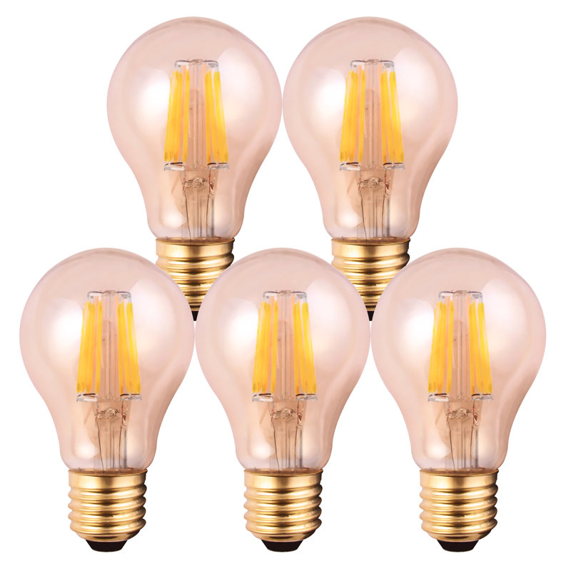 8W E27 Dimmable LED GLS Light Bulb Amber