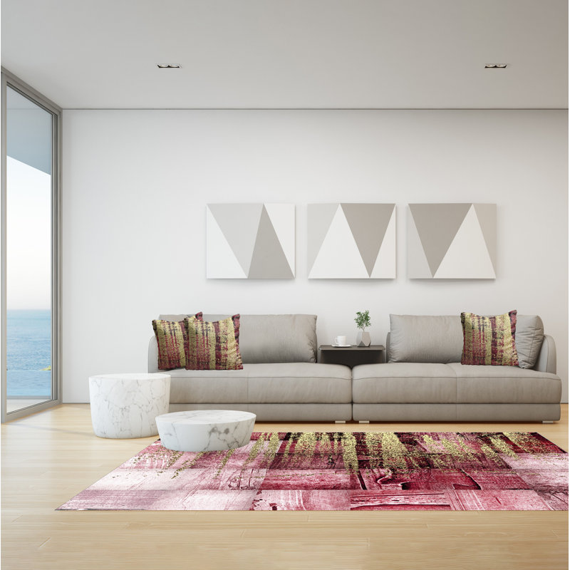 Fusako Abstract Area Rug, Rectangle 155 x 230cm