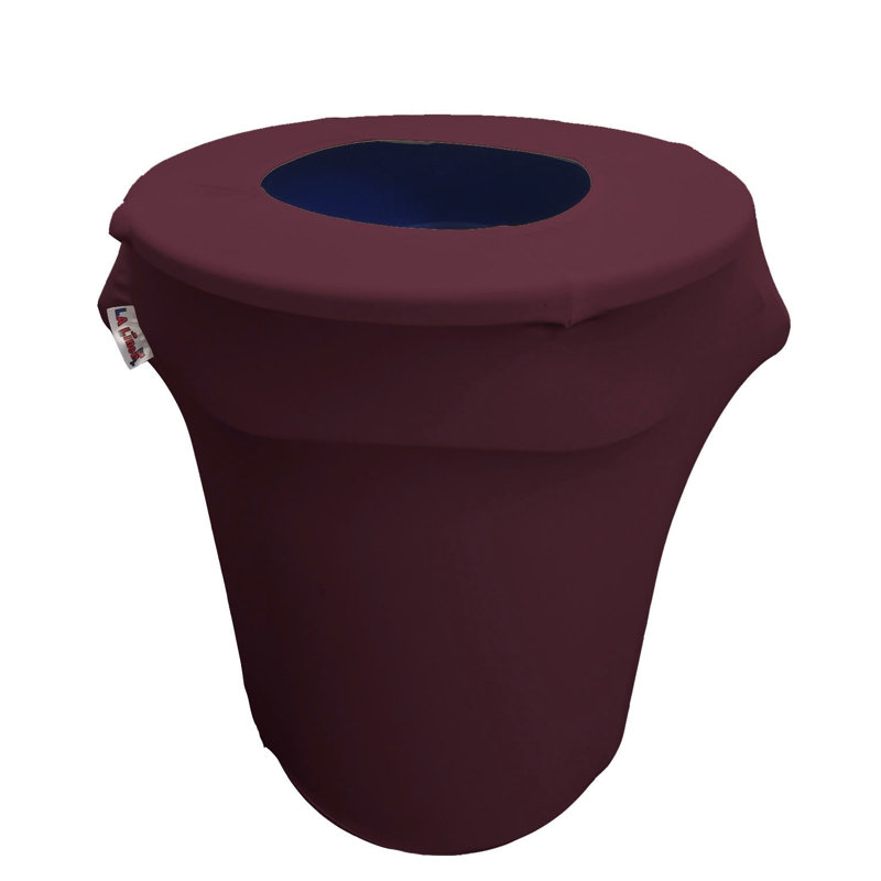 Housse pour poubelle extensible en élasthanne, Aubergine
