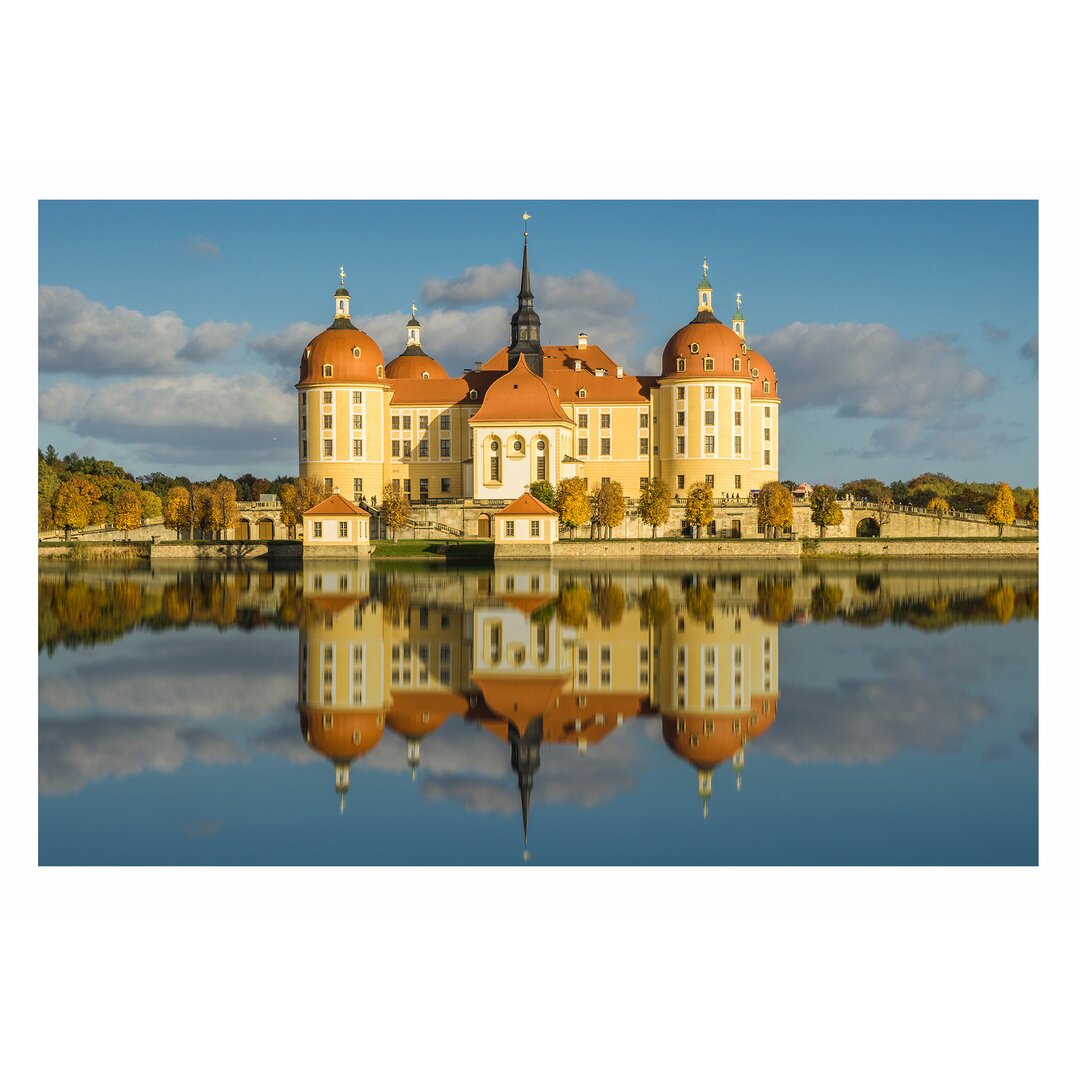 Strukturierte Fototapete Schloss Moritzburg