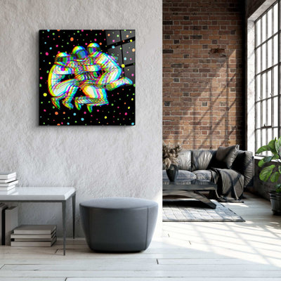 Stunning Decorative Tempered Glass Painting, 19.7 x 19.7 Inches | 100% Tempered Glass, Thickness: 0.16 Inches | UV Printing for Vibrant Colors | Perfect for Home Décor, Living Room or Office Wall Art