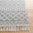 Natura Hand Loomed Wool/Cotton Geometric Rug in Gray/Ivory-1141027611