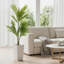 Palmier artificiel avec pot de fleurs blanc, grand palmier Areca pour décoration intérieure et extérieure, maison, bureau, patio