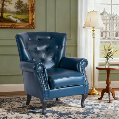 Diavion 24"W Faux Leather Wingback Chair