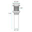 Robinet de lavabo de salle de bain avec jet en cascade et bec en acier inoxydable pour un ajustement facile-121645609