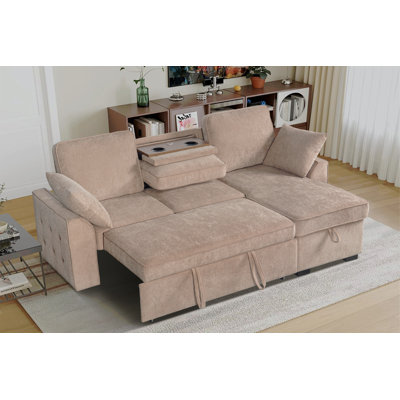 Ensemble de canapé modulaire multi-fonctionnel avec plateau porte-gobelet amovible, chaise de rangement intégrée et dossiers réglables