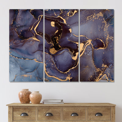 «Mauve et or», reproduction d'art sur toile