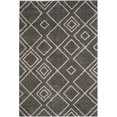Develin Geometric Brown/Ivory Area Rug