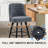 Swivel Bar Stools, Upholstered Counter Stool with Solid Wood Frame-1456014494