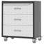 Mobile 3-Drawer Metal Garage Storage Cabinet on Wheels, Rolling Tool Organizer with Deep Drawers for Tool & Home Organization-985350300