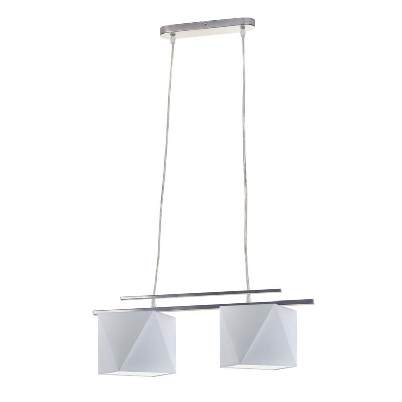 Dendall 2 - Light Kitchen Island Pendant, Grey, Chrome