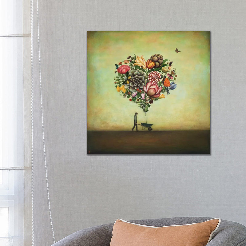 Fettuccine Alfredo Recipe - Print on Canvas, 66.04 cm H x 66.04 cm W x 1.91 cm D, Wrapped Canvas