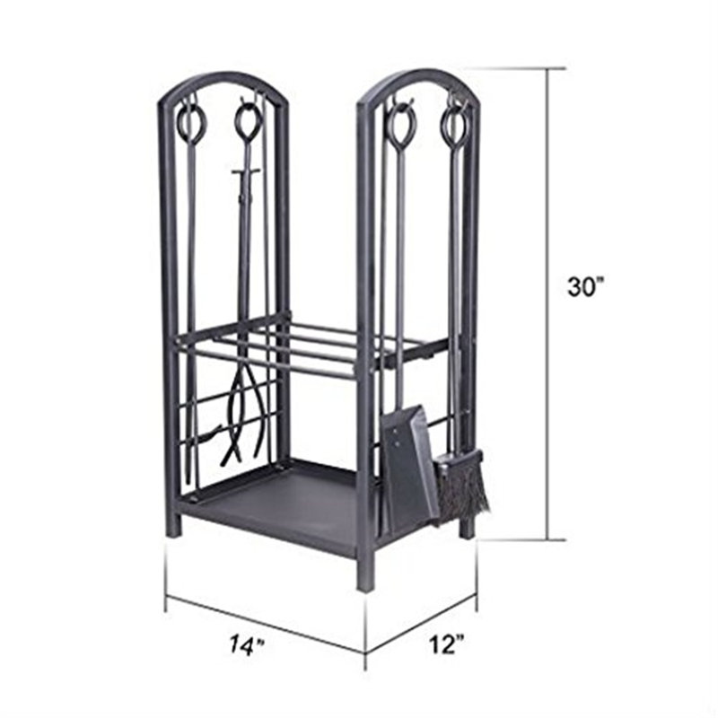 Barksdale 35.6cm W Metal Log Rack