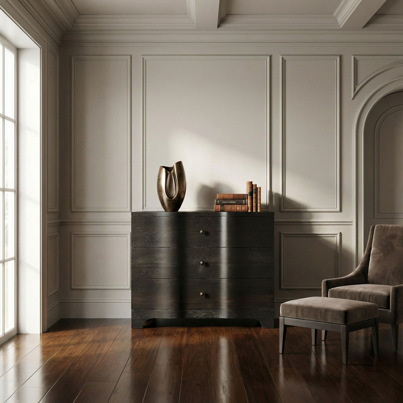 Claudie 3 - Drawer Solid Wood Dresser
