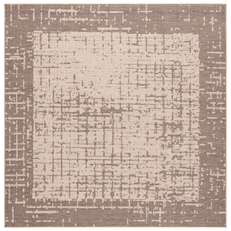 Izayuh Sisal Performance Performance Abstract Rug, Square 6'7"