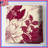 Burgundy Floral Pattern Quilted Bedspread All Sizes-128003166