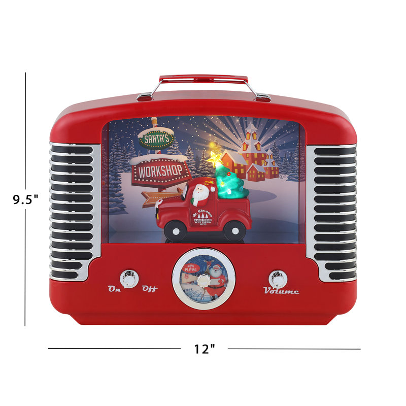 Magie de Noël 12 po camion radio nostalgique