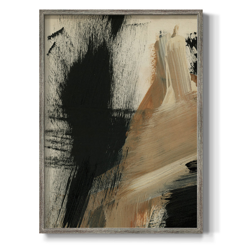 «Baked Paintstrokes I», reproduction encadrée - bois massif, H 11 po x l 9 po