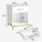 1-drawer Nightstand With Open Storage Side Table (set Of 2)