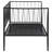 Transitional Metal Daybed Frame with Slatted Platform Support