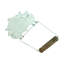 Porte-papier hygiénique mural chromé l 6,25 po de style couronne en laiton poli chromé