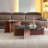 Modern Walnut And Sapphire Marble Irregular Coffee Table Nesting Set