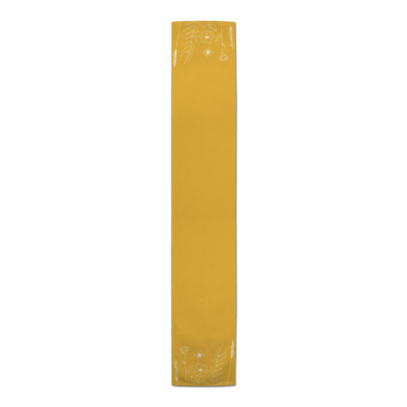 Chemin de table Alage, 90 po x 16 po, gris