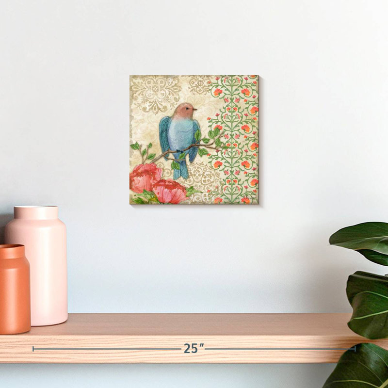 Brampt Blossoming Birds III, 10" H x 10" W