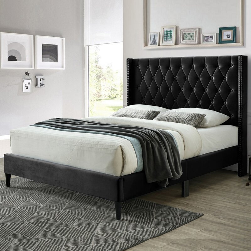 Rosdorf Park Christyann Upholstered Bed & Reviews | Wayfair
