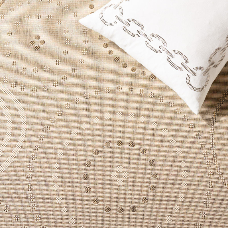 Herefordshire Performance Geometric Indoor/Outdoor Area Rug, Rectangle 4' x 5'7"