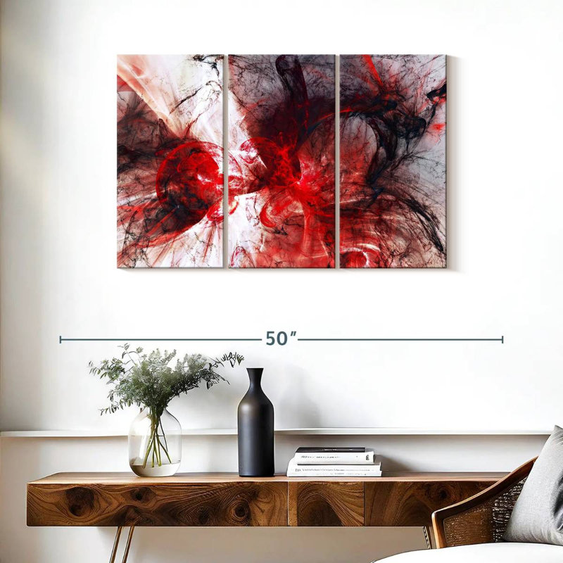 Avery Vampire Blood Abstract, 24" H x 38" W