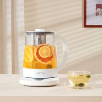 Hamilton Beach 40941R Electric Tea Kettle, Water Boiler & Heater, Cordless,  LED Indicator with Auto-Shutoff & Boil-Dry Protection, 1.7L with Built-In  Mesh Filter, Variable Temp, Clear Glass