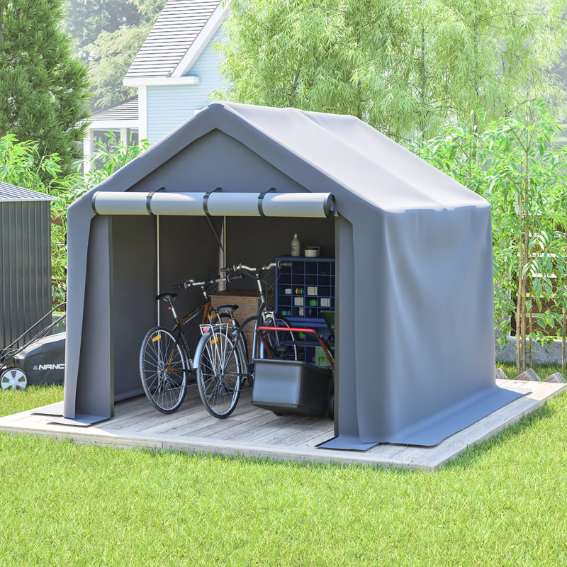 Abri extérieur de protection 2,4 x 2,4 m, imperméable et - , toit incliné pour la pluie, assemblage modulaire, articles de protection, tissu haute résistance polyvalent, coutures de précision, bords renforcés