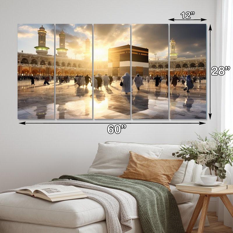 Ensemble de 5 peintures sur toile